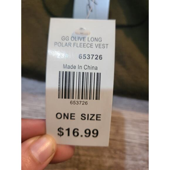 Le Moda one size trimmed fleece vest - Picture 4 of 4